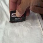 Nalepení pásky FiberFix a přetažení lepidlem GlueFix